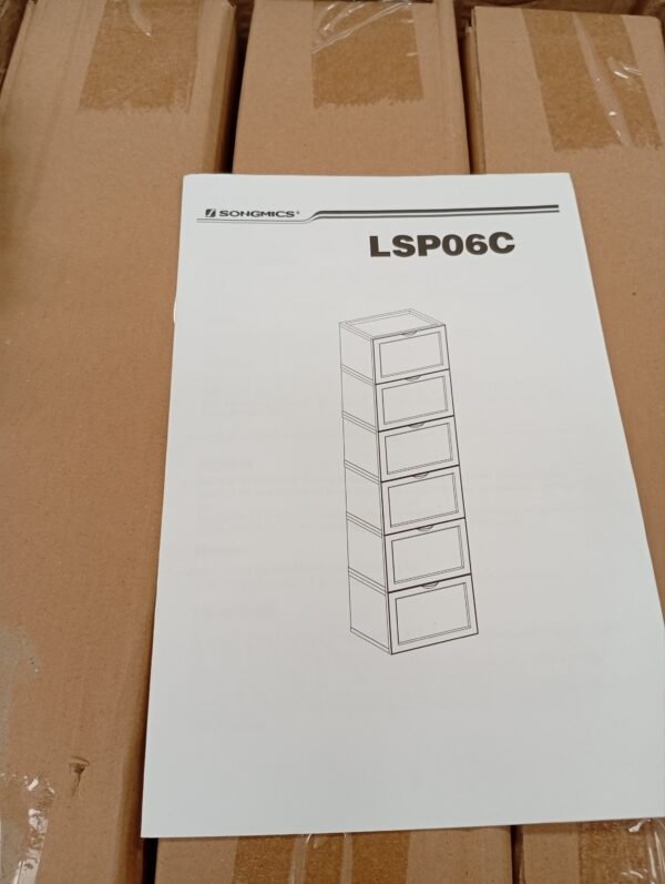 Zapatero - 6 Cajas (7) songmics lsp06cw - Imagen 3