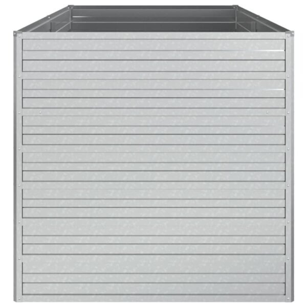 316880 vidaXL Cama Alta de Jardín 160x80x77 cm Acero Galvanizado Plata - Imagen 2
