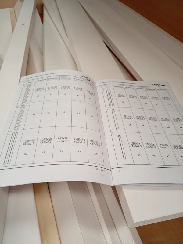 vidaXL Marco de Cama Infantil Blanco 90x200 cm Madera Maciza de Pino - Imagen 7