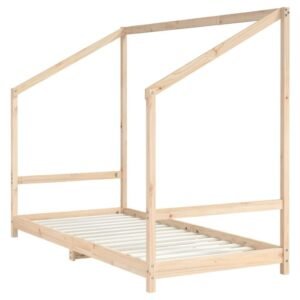 vidaXL Marco de Cama Infantil Blanco 90x200 cm Madera Maciza de Pino