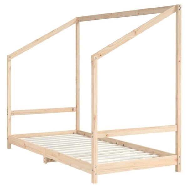 vidaXL Marco de Cama Infantil Blanco 90x200 cm Madera Maciza de Pino