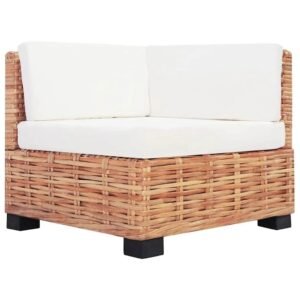vidaXL Sofá 16 Piezas Ratán Natural