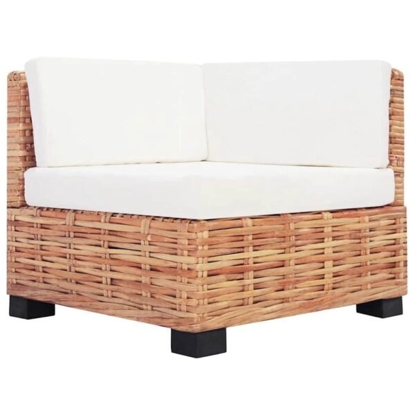 vidaXL Sofá 16 Piezas Ratán Natural