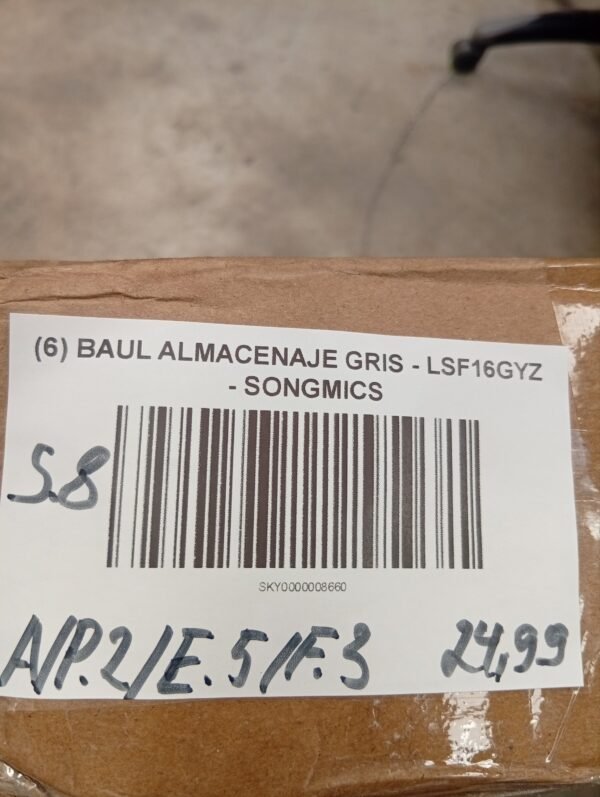 (6) BAUL ALMACENAJE GRIS - LSF16GYZ - SONGMICS - Imagen 7