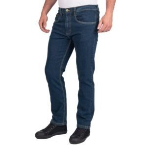 Lee Cooper LCPNT219 Jeans da lavoro da uomo in denim elasticizzato 5 tasche con lavaggio