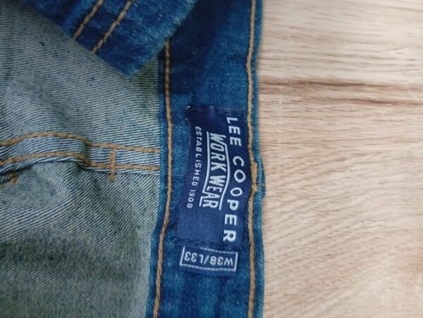 Lee Cooper LCPNT219 Jeans da lavoro da uomo in denim elasticizzato 5 tasche con lavaggio - Imagen 6