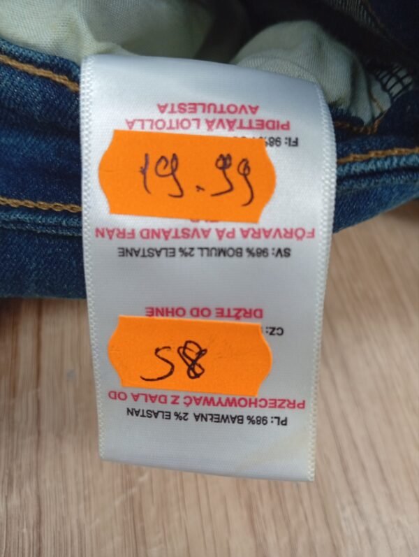 Lee Cooper LCPNT219 Jeans da lavoro da uomo in denim elasticizzato 5 tasche con lavaggio - Imagen 3