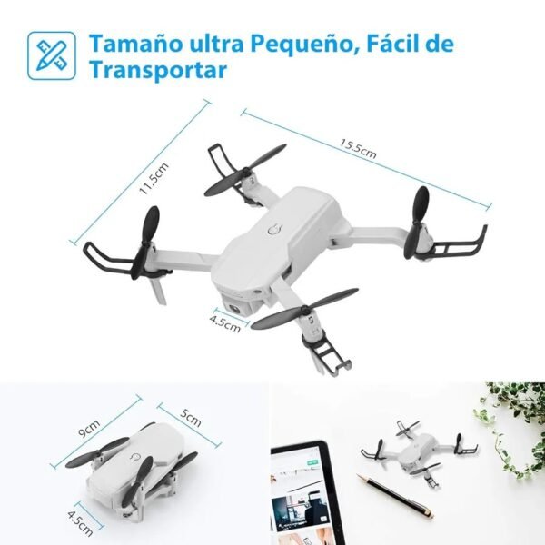 Powerextra Mini Drone para Niños con Cámara - RC Quadcopter 2.4GHz Control Remoto sin Cabeza Profesi