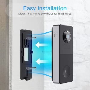 ARENTI 2K Timbre inalámbrico para Exteriores con Tarjeta SD de 32GB