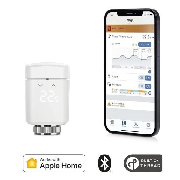 Eve Thermo - Válvula Inteligente de radiador con Pantalla LED