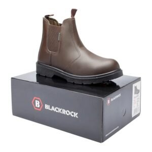 Blackrock Safety Dealer-Stiefel in Dunkelbraun mit Stahlkappe und Schutz-Zwischensohle aus Stahl
