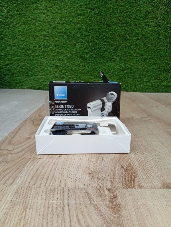Tesa Assa Abloy TK1B3040N Cilindro de Alta Seguridad TK100 Doble Embrague Niquelado 30 x 40 mm Llave - Imagen 3