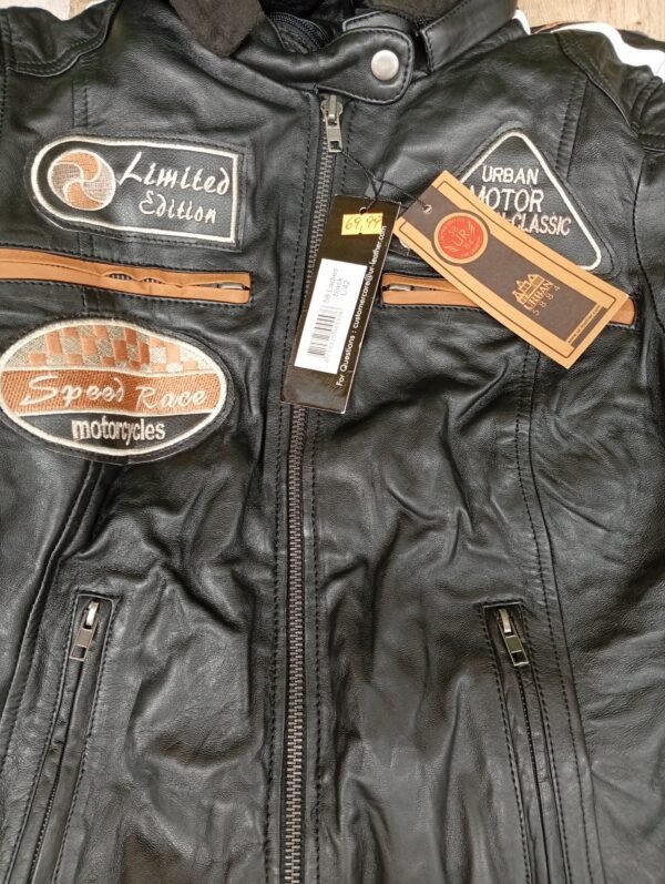 Urban Leather 58 Ladies | Giacca Moto Donna in Pelle con Protezioni per Schiena - Imagen 7