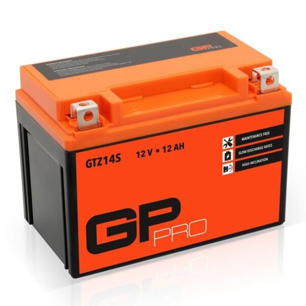 GP-PRO GTZ14S 12V 11.2Ah GEL Batería de arranque (compatible con YTZ14-S / YTZ14S-BS) (Sin necesidad - Imagen 2