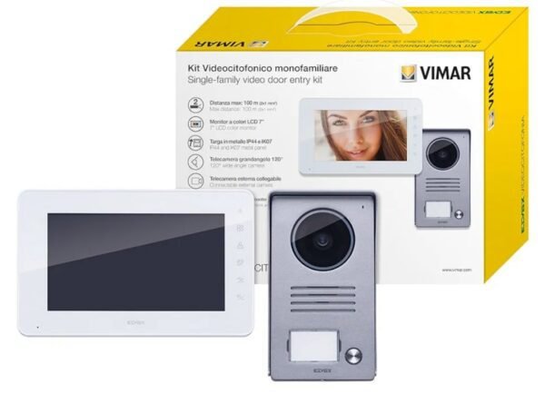 Vimar K40910 Kit videoportero de superficie con teclado capacitivo LCD 7 in