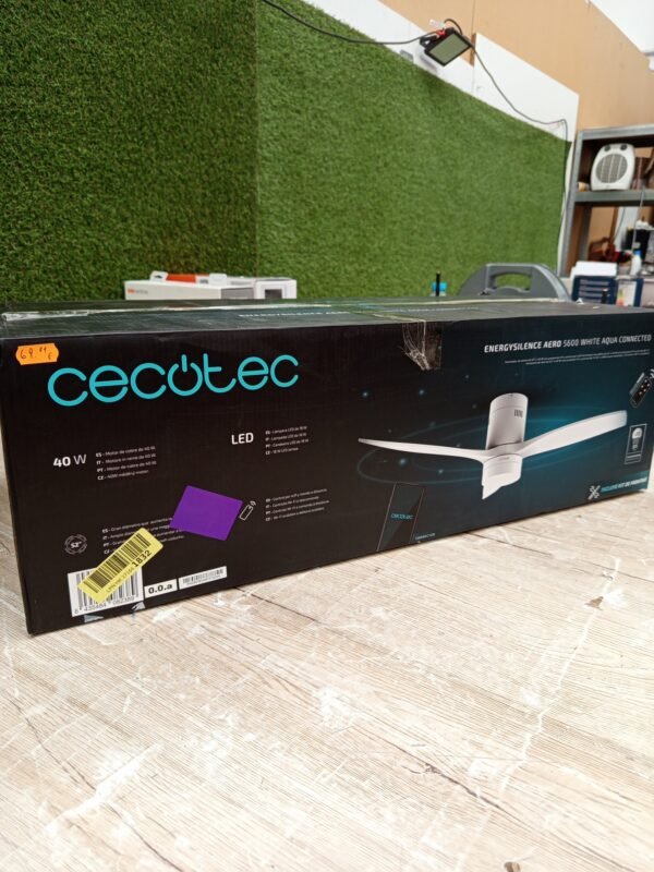 Cecotec Ventilador de Techo con Luz y Wifi EnergySilence Aero 5600 White Aqua Connected. 40 W - Imagen 6