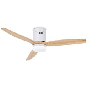 M mimotec - Ventilador de Techo Led Energy 48W Blanco