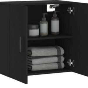Armario de Pared Negro Vidaxl 60x31x60 cm