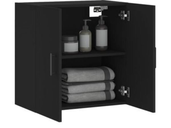 Armario de Pared Negro Vidaxl 60x31x60 cm