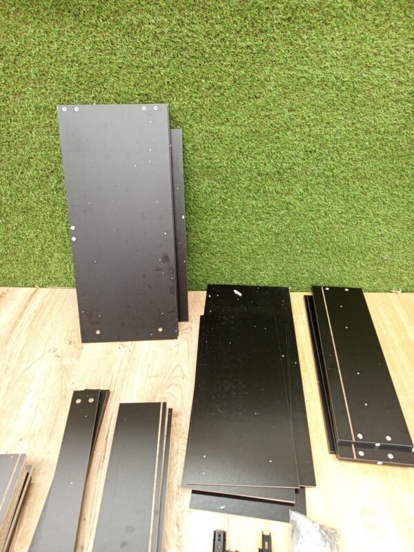 vidaXL Aparador con 4 cajones 60x30,5x71 cm Negro - Imagen 6