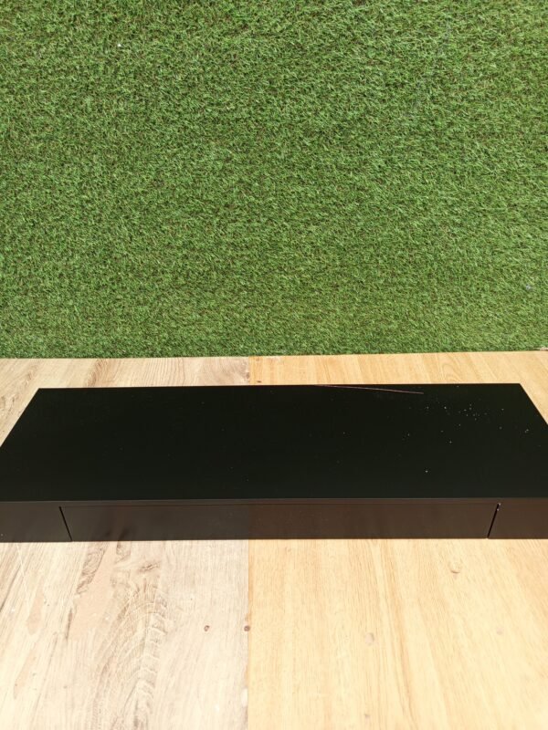 Estante Flotante de Pared con Cajón Negro 80x25x8 cm vidaxl - Imagen 4