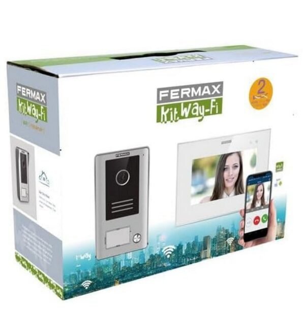 Kit videoportero Wifi Fermax modelo 1431 Way-Fi Slim con pantalla a color de 7"