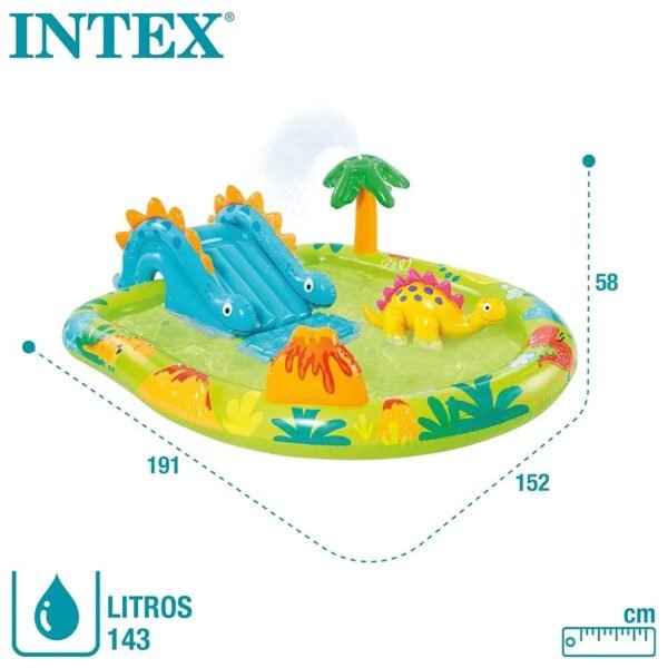 Intex 57166NP Spielplatz klein Dino dinausore Aufblasbares Spielfeld - Imagen 2