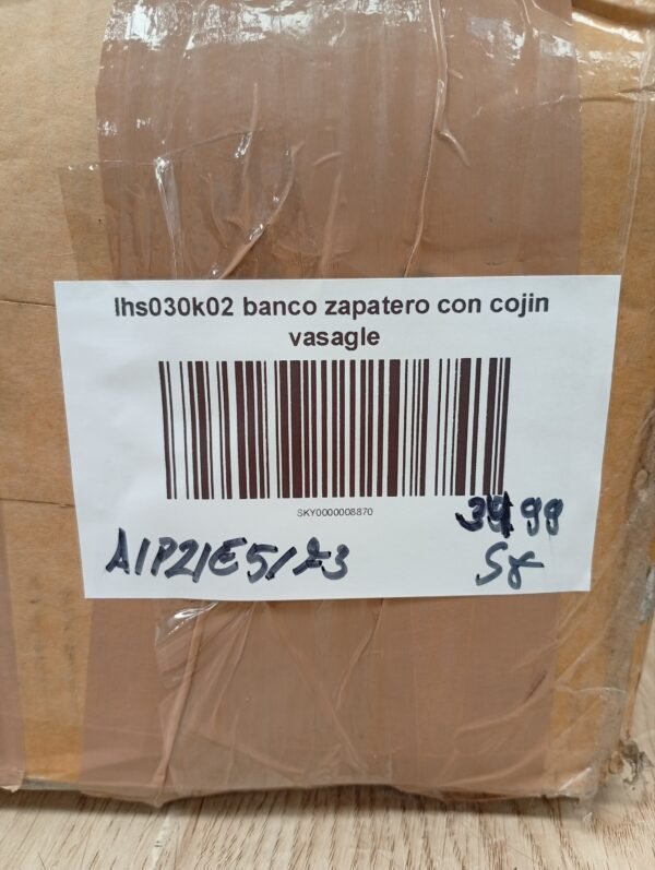 lhs030k02 banco zapatero con cojin vasagle - Imagen 10