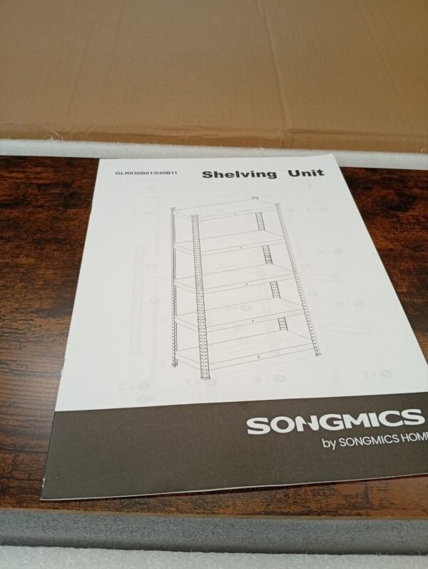 GLR030B01 estanteria de 5 niveles 30x75x150cm songmics - Imagen 3
