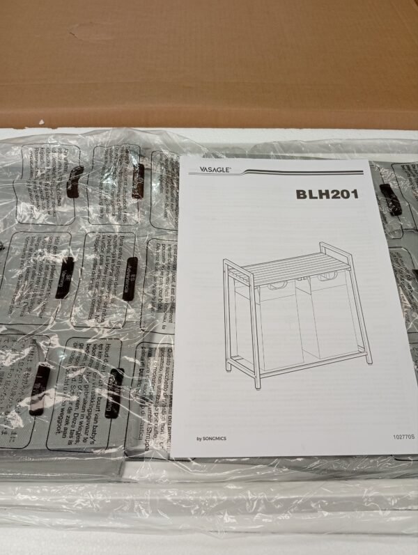 BLH201W11 cesto para ropa sucia 73x33x72cm vasagle - Imagen 3