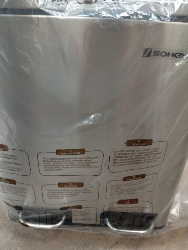 LTB30H CUBO BASURA COCINA 15L 2 COMPARTIMENTOS SONGMICS - Imagen 5