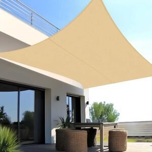 SUNNY GUARD Toldo Vela de Sombra Impermeable 3.5x5m Rectangular a Prueba de Viento protección UV par