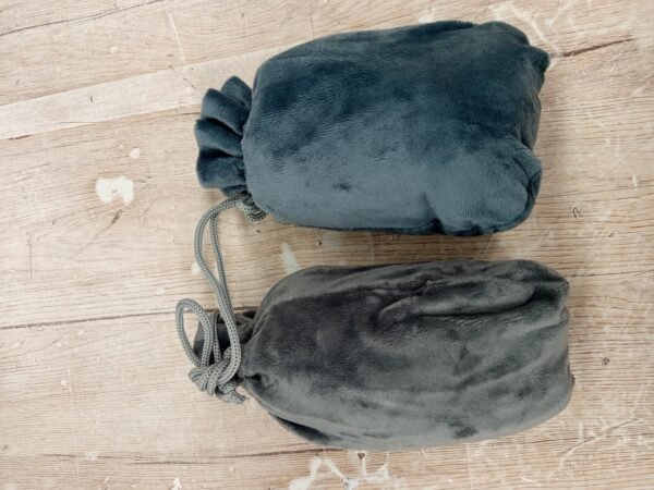 Paquete de 2 almohadas autoinflables de viaje para el cuello con bolsa compacta y funda lavable para - Imagen 2