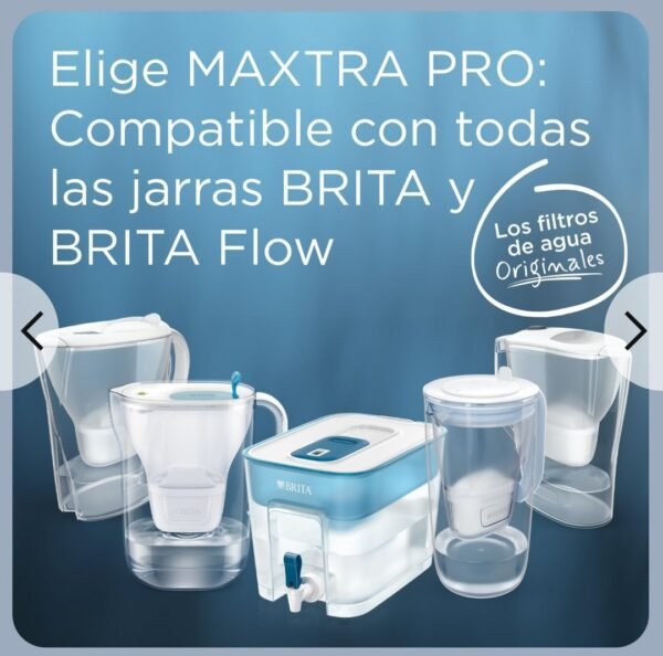 BRITA Cartucho de filtro de agua MAXTRA PRO Experto en Cal pack 4 | Recambio original para las jarra