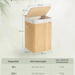 Cesto para la colada - LCB060Y01 - SONGMICS