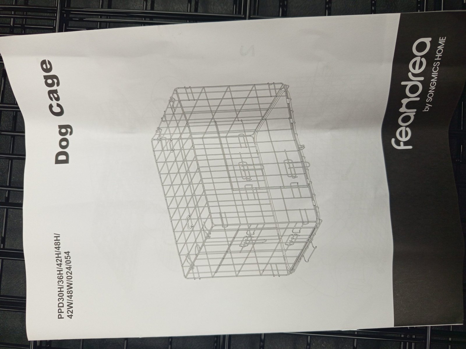 Feandrea Jaula para Perros con 2 Pertas Negro - Imagen 3