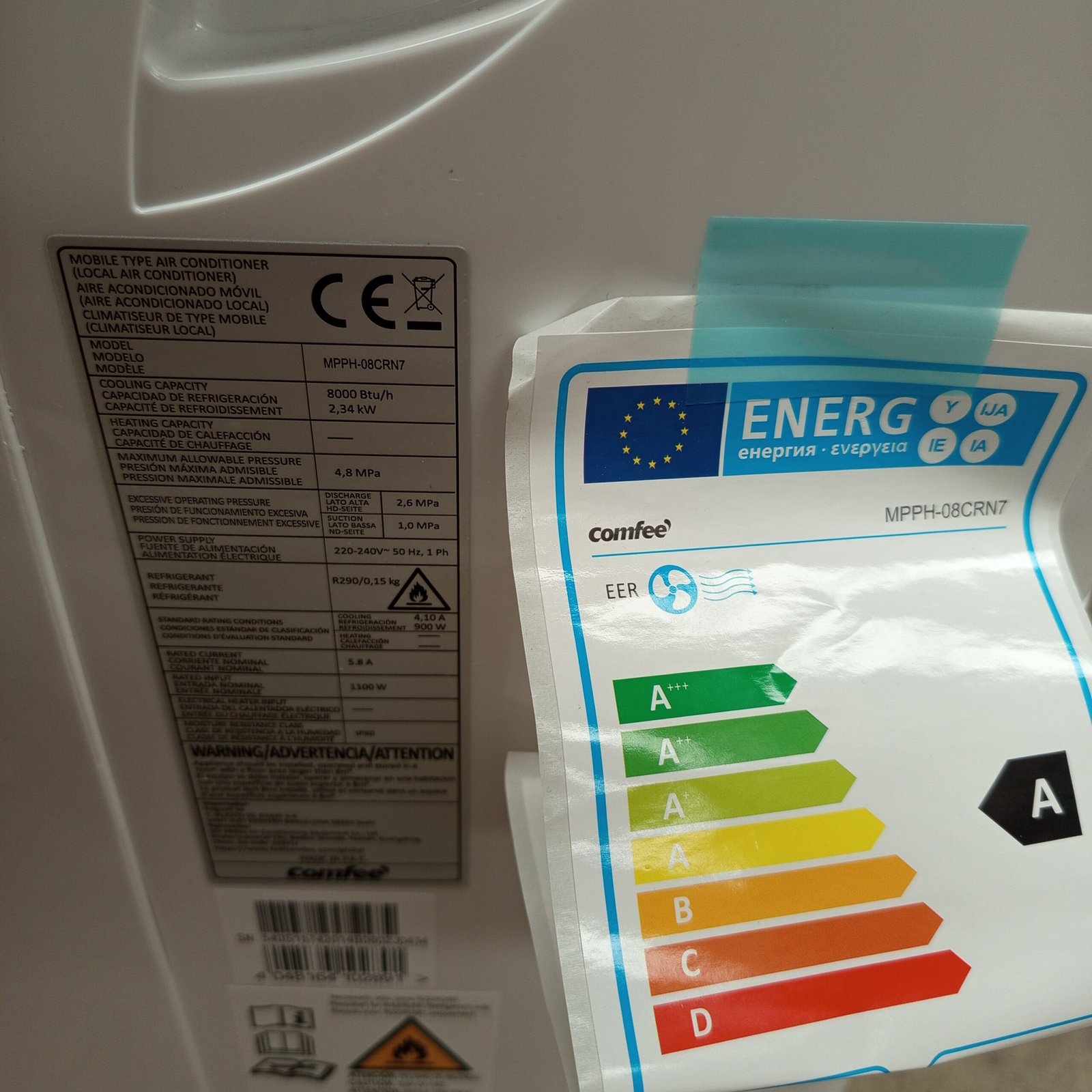 Aire Acondicionado Portátil 8000 BTU/2000 Frigorías - COMFEE - Imagen 7