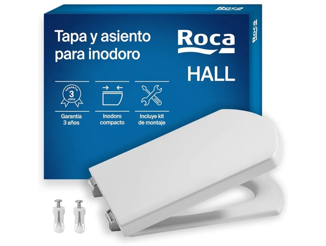 Roca Hall - Tapa y asiento para inodoro