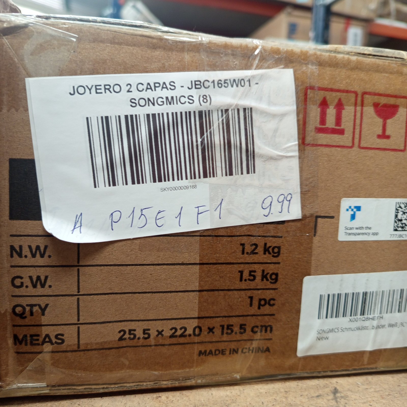 SONGMICS Joyero 2 Capas - Imagen 7