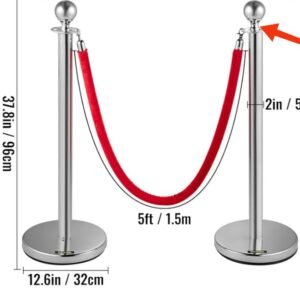 Poste Separador de Cinta Extensible