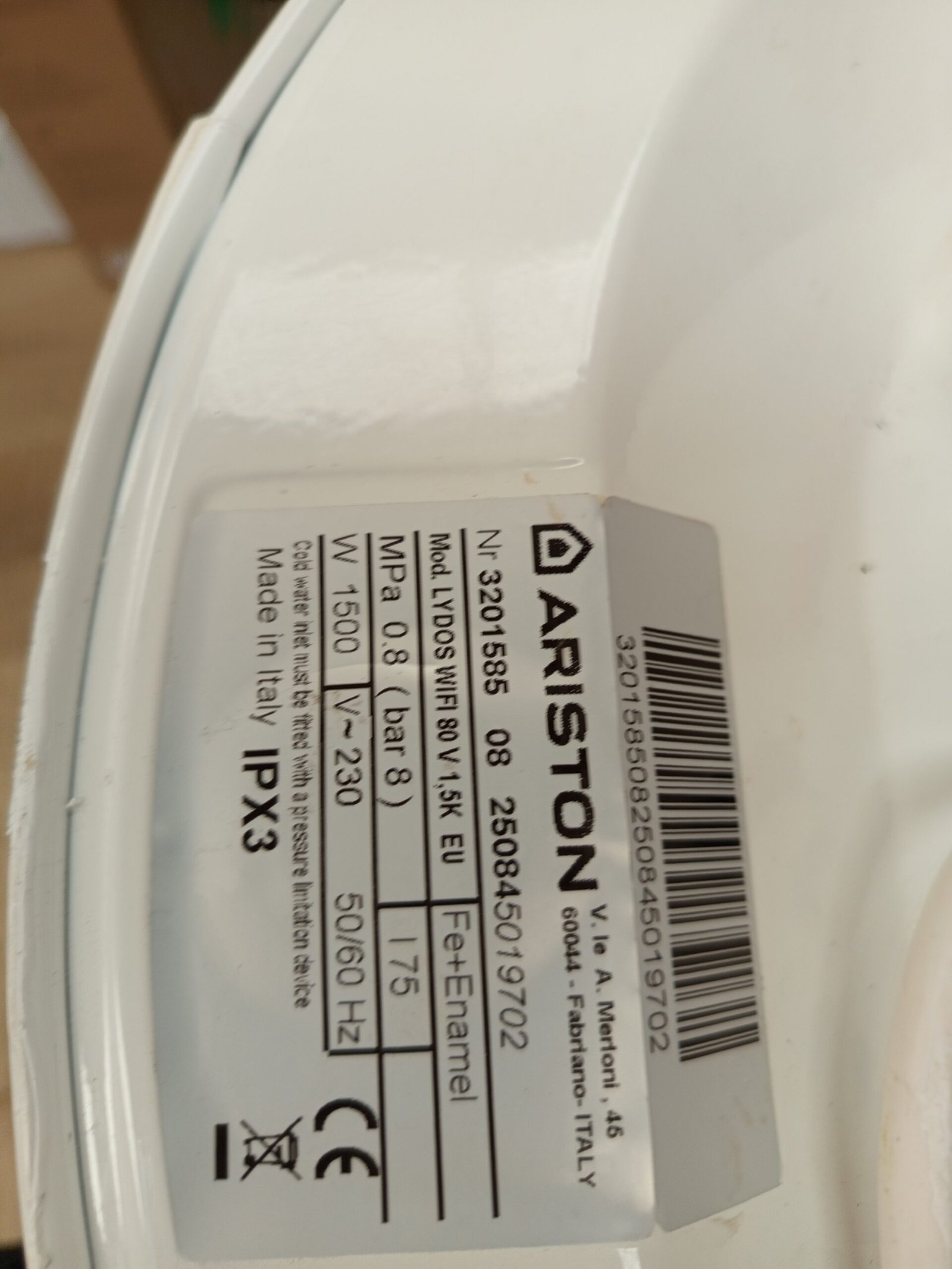 Termo Eléctrico 80 Litros Vertical Ariston. - Imagen 3