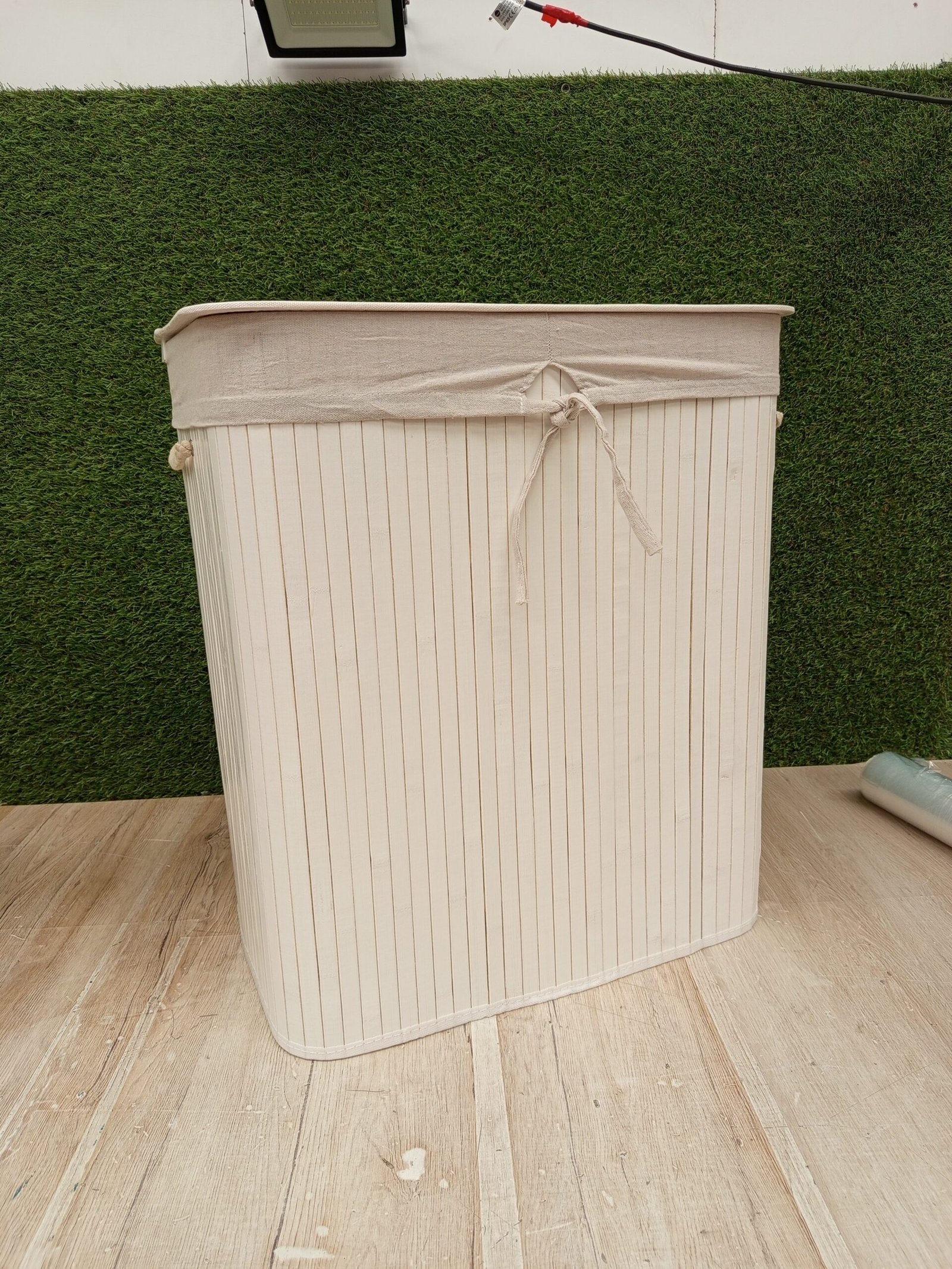 Cestos Ropa Sucia con Tapa y 2 Compartimentos, - Imagen 3