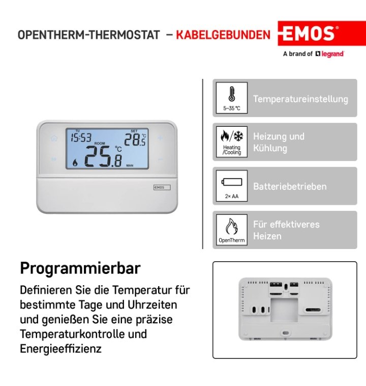 Termostato de ambiente EMOS - Imagen 3