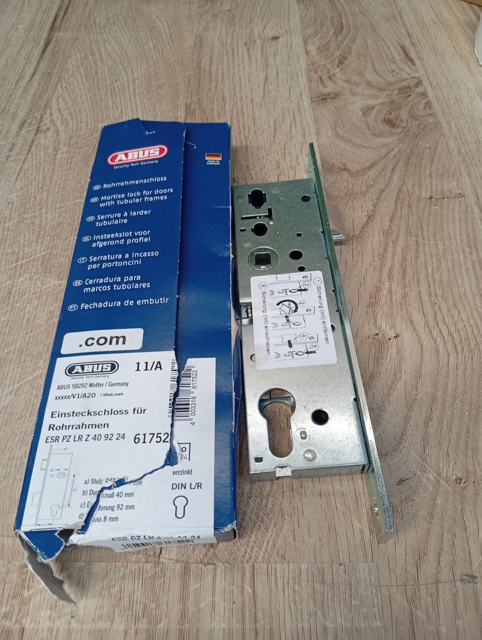 Cerradura embutida - 23,5 x 8,4 x 2,4 cm - ABUS - Imagen 3