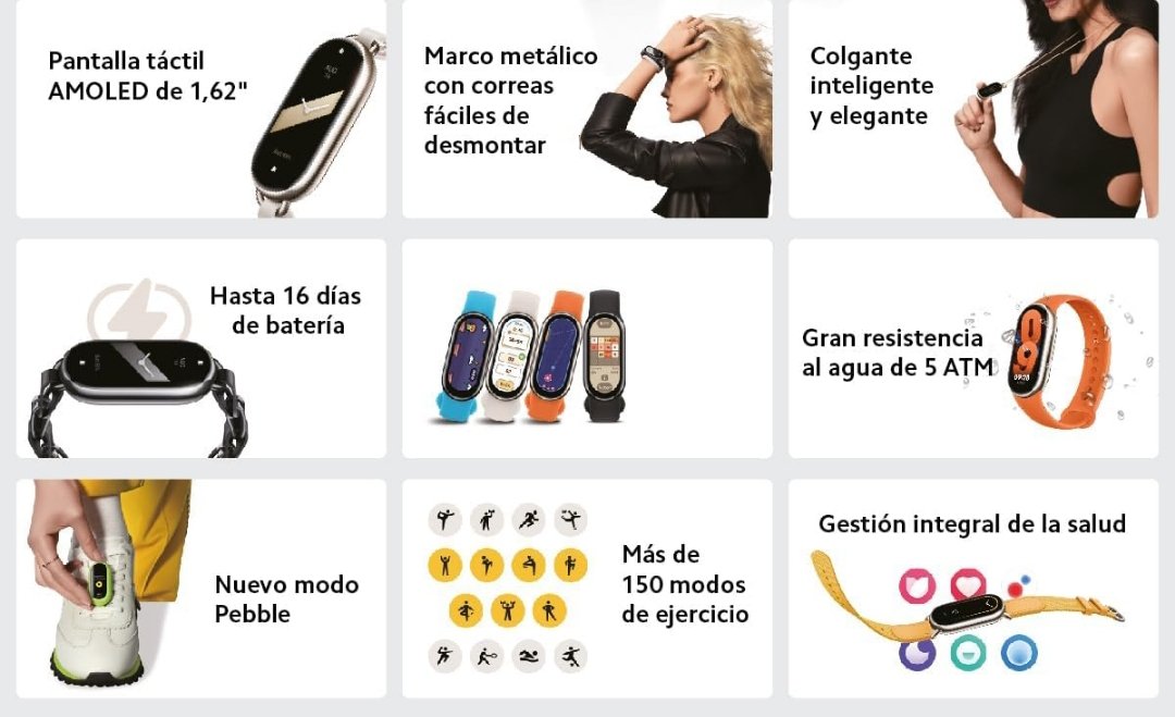 XIAOMI Smart Band 8 - Pulsera de Actividad, Negro - Imagen 3