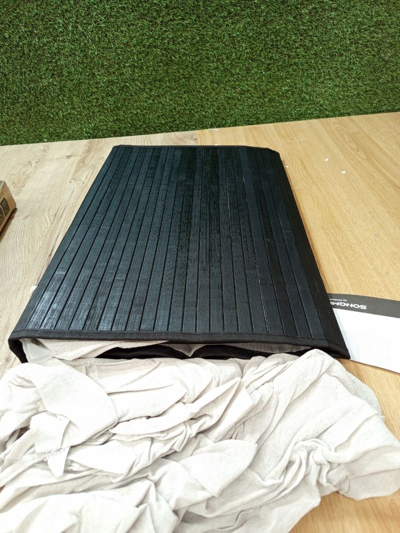 Cesta Lavandería SONGMICS Bambú - Negra - Imagen 3
