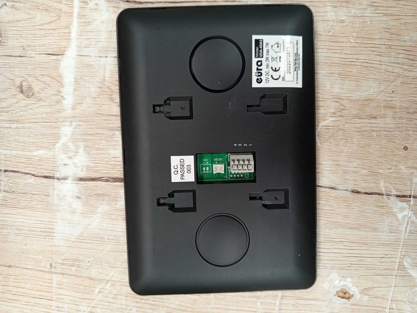 EURA VDP-45A3 Alpha White, Negro, 1 Monitor - Imagen 3