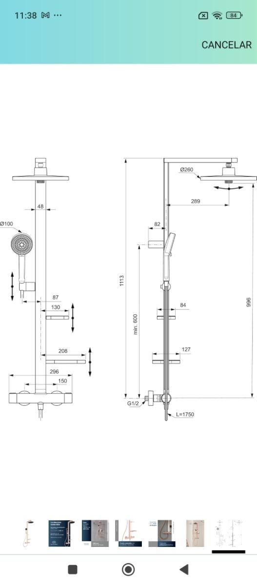 Columna ducha Ideal Standard Ceratherm ALU+ - Imagen 3
