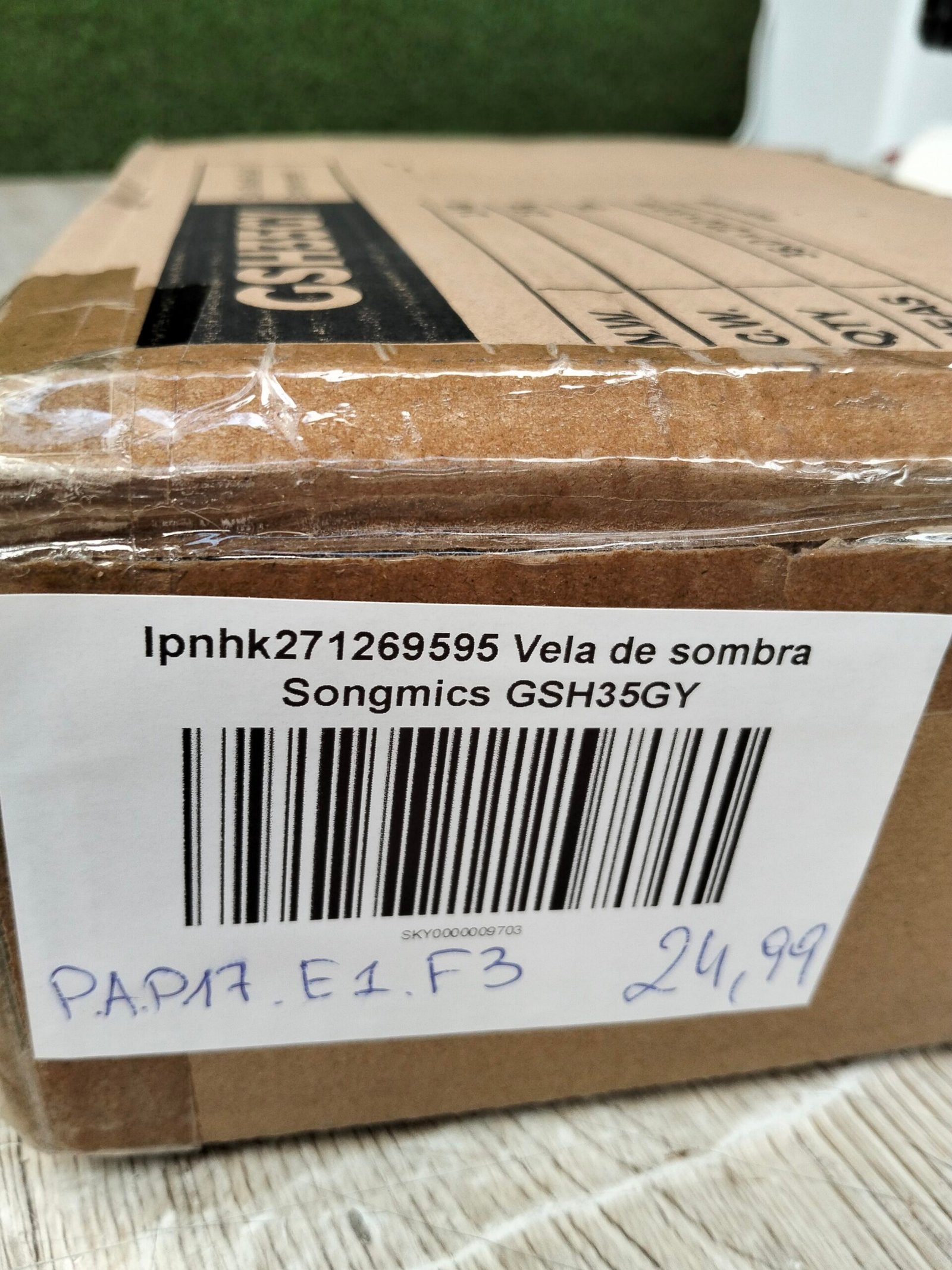 Vela de sombra SONGMICS GSH35GY - Imagen 9