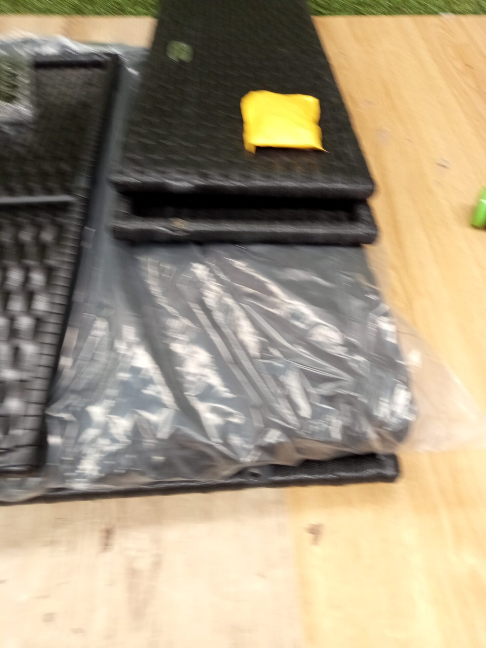 vidaXL Reposapiés de jardín y cojín. - Imagen 4